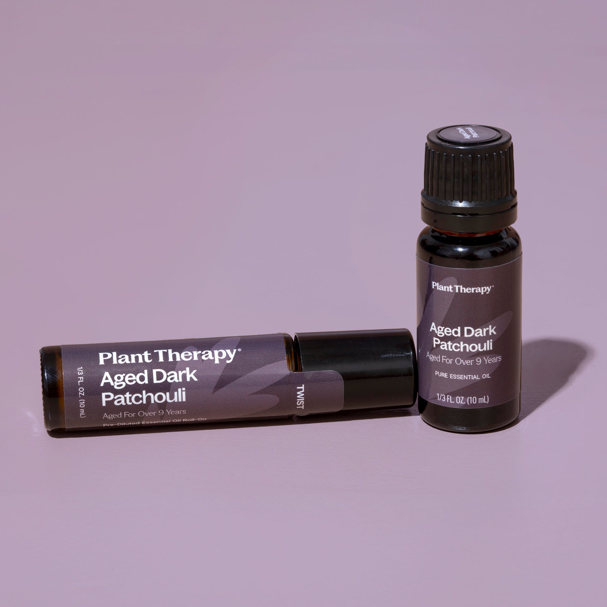 Plant Therapy Aged Dark Patchouli Roll On and Pure Essential Oil