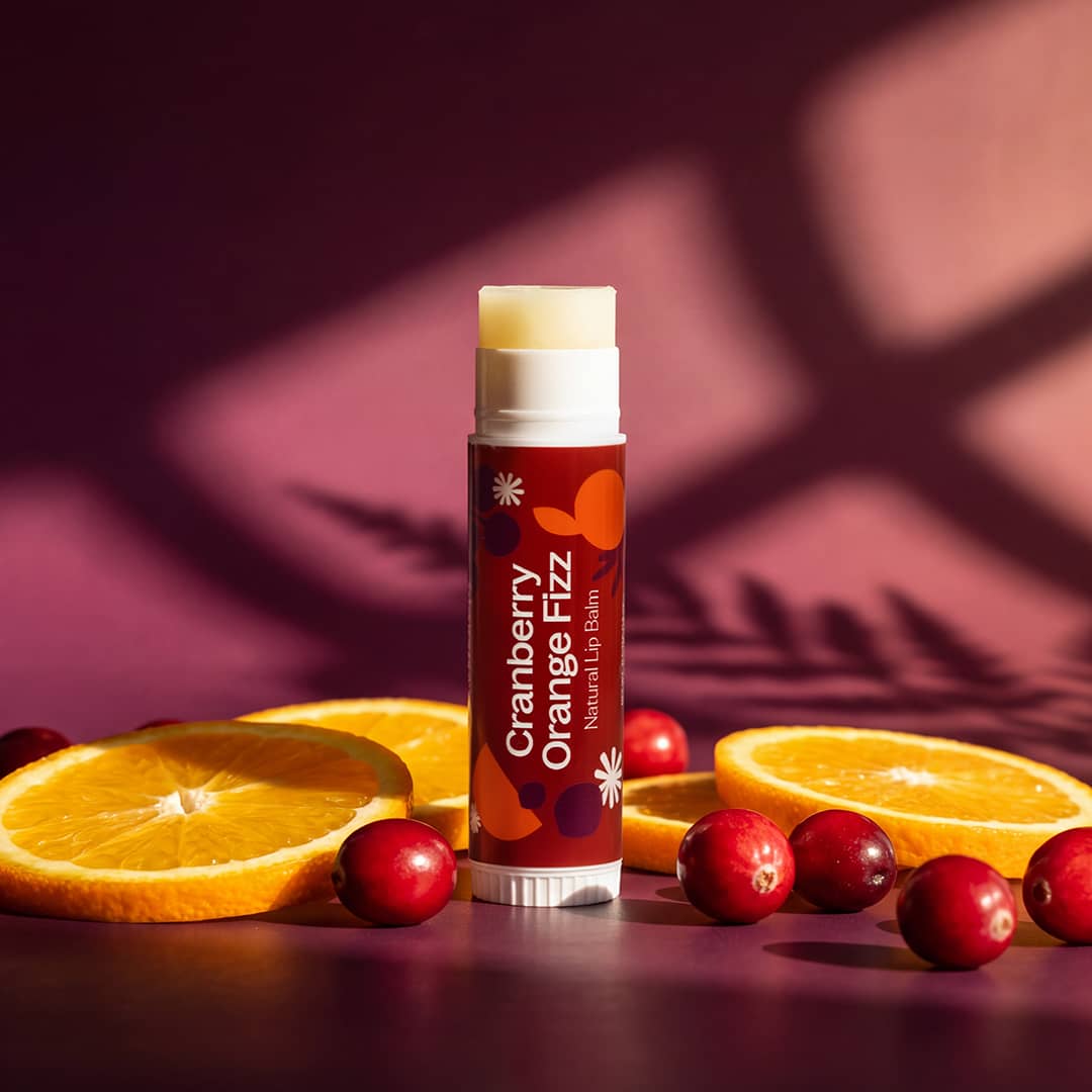 Cranberry Orange Fizz Natural Lip Balm
