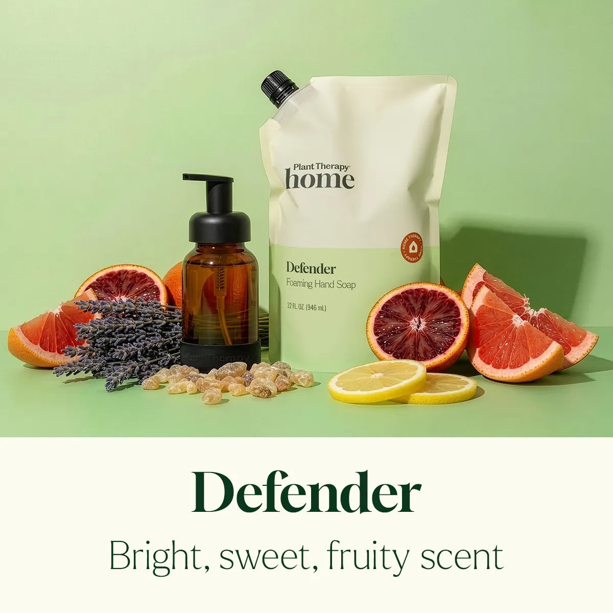 Foaming Hand Soap Duo: Defender + Foaming Bottle