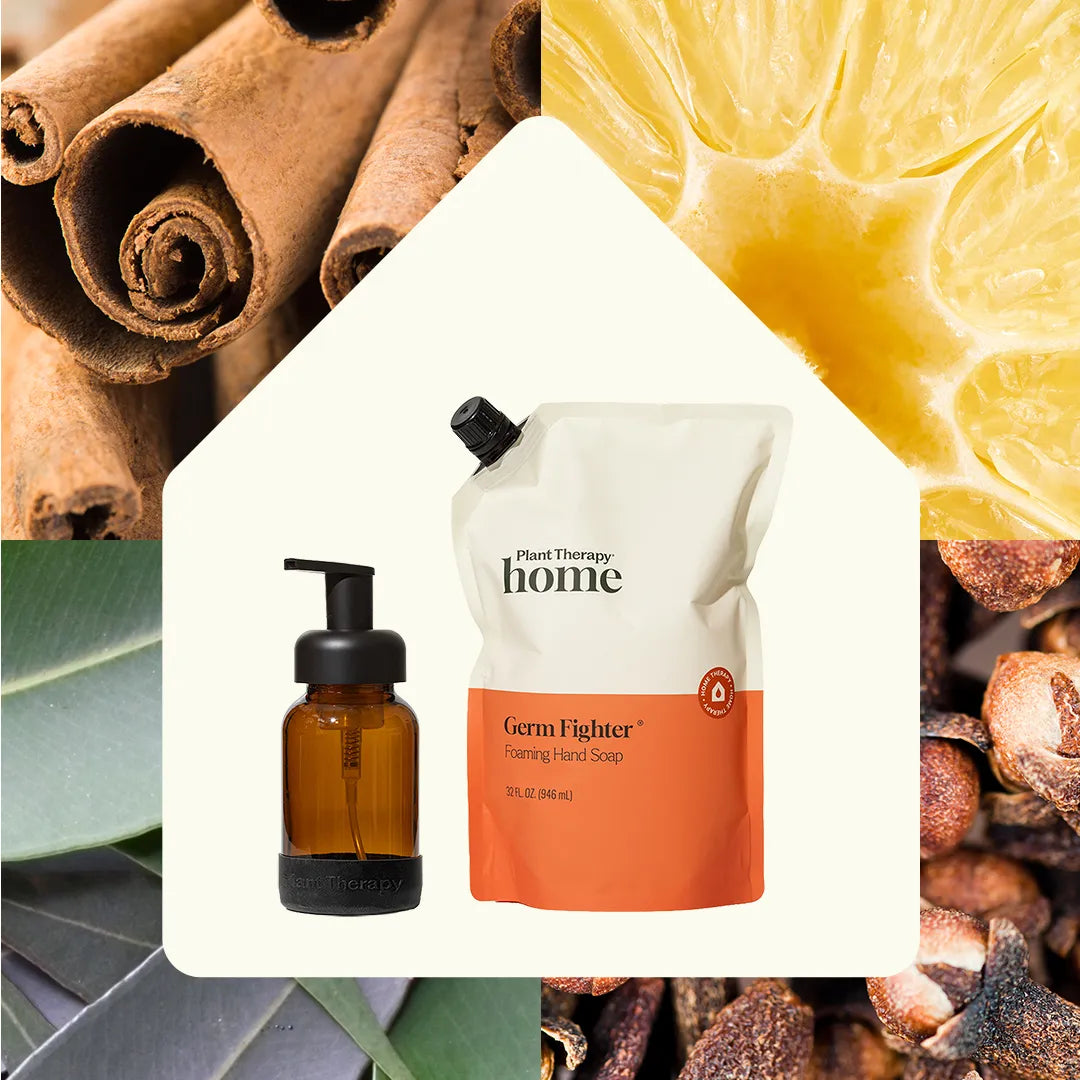 Foaming Hand Soap Duo: Germ Fighter + Foaming Bottle