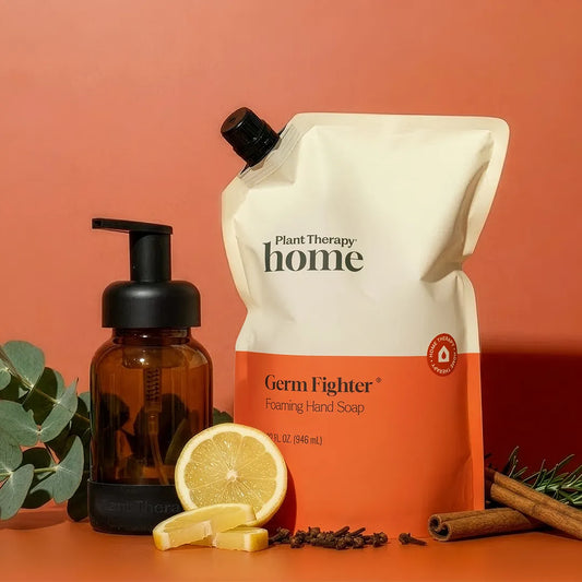 Foaming Hand Soap Duo: Germ Fighter + Foaming Bottle