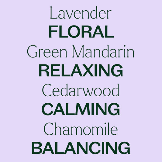 Nighty Night KidSafe Essential Oil Pre-Diluted Roll-On main ingredients: Lavender essential oil is floral, green mandarin essential oil is relaxing, cedarwood essential oil is calming, chamomile essential oil is balancing.