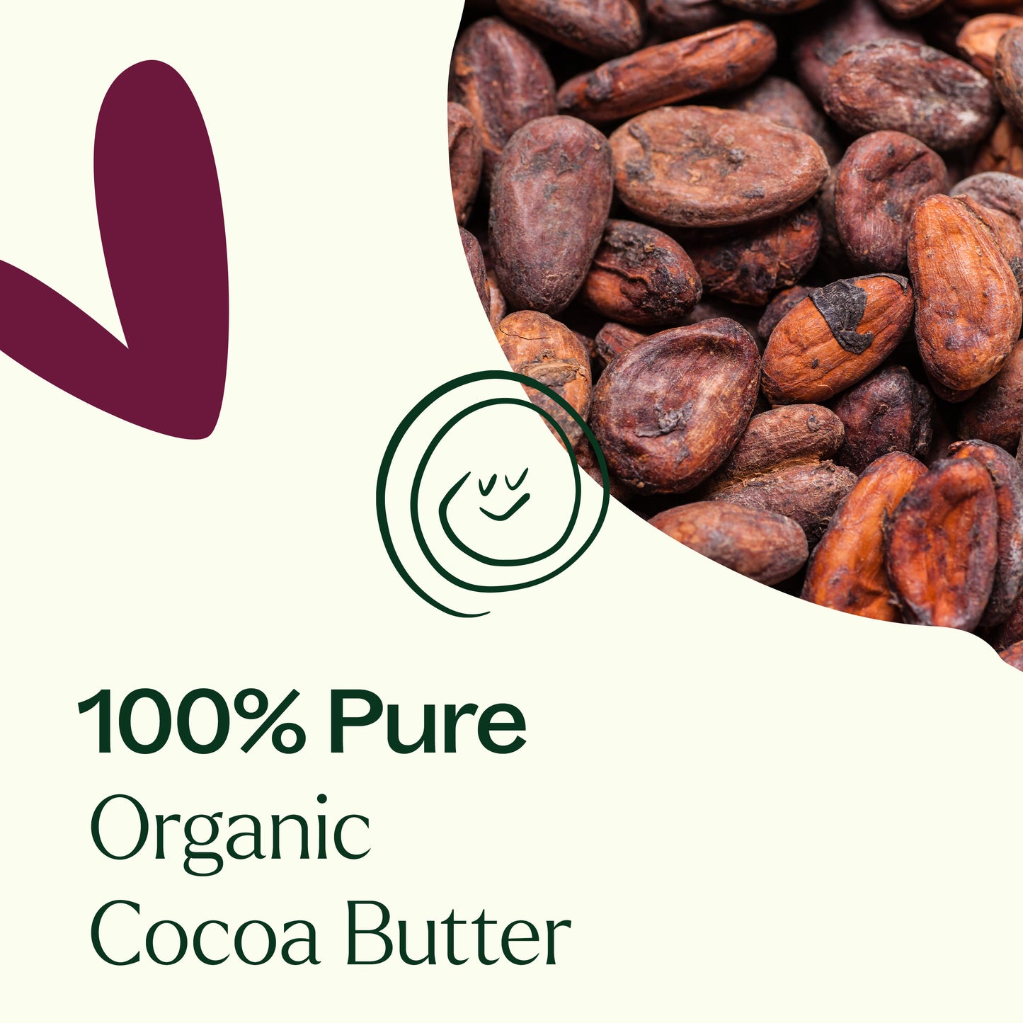 100% pure organic cocoa butter