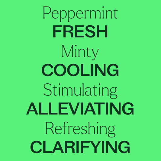 Organic Peppermint Essential Oil Pre-Diluted Roll-On is fresh, minty, cooling, stimulating, alleviating, refreshing, clarifying