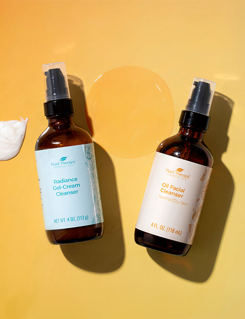 Double Cleanse with Gel Cream Cleaner and Oil Cleanser