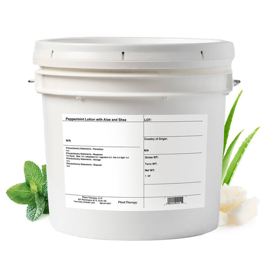 Peppermint Lotion with Aloe and Shea, Bulk 1 Gallon