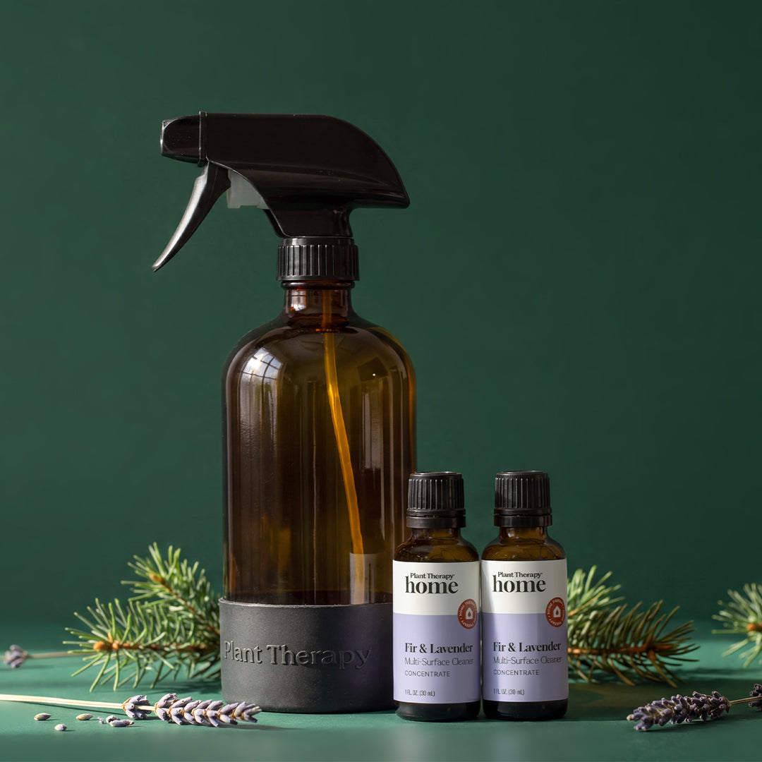 Cleaning Duo: Fir & Lavender Multi Surface Cleaner + Spray Bottle