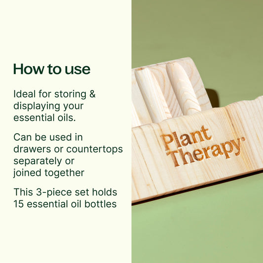 Essential Oil Wooden Storage Display - Set of 3