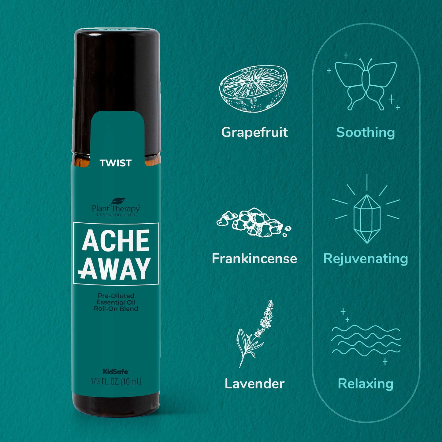 Ache Away Pre-Diluted Essential Oil Roll-On