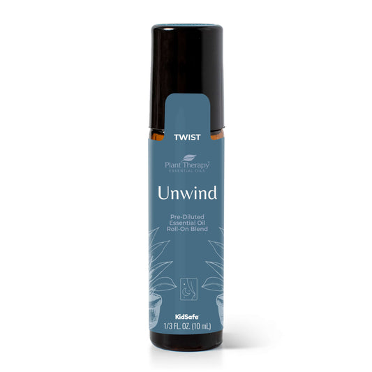 Unwind pre-diluted essential oil blend roll on