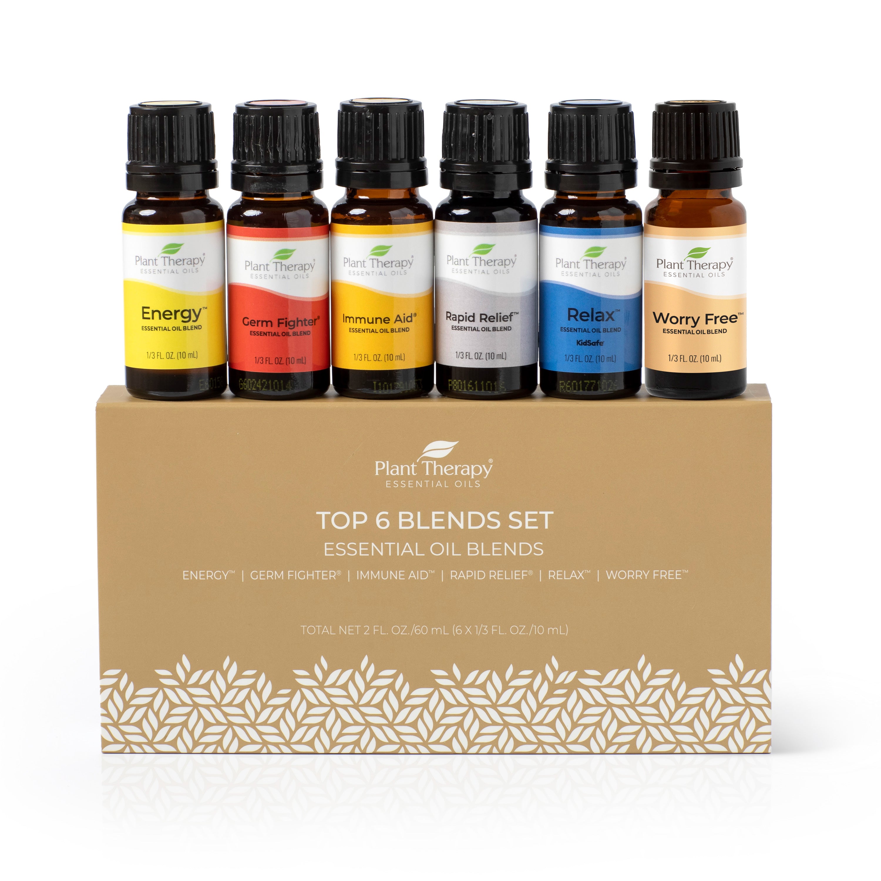 Top 6 Blends Essential Oils Set - Aromatherapy Diffuser Blends Oils for  Sleep, M