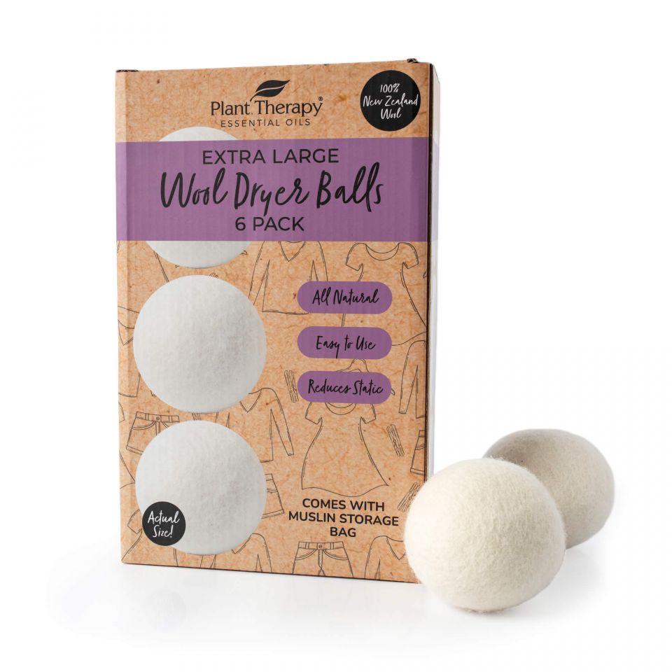 Wool Dryer Balls with Cedar Wood & Eucalyptus Essential Oils
