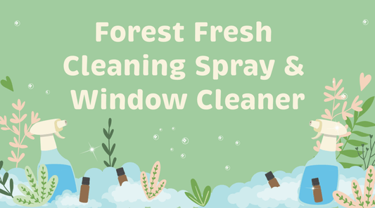 DIY Forest Fresh Cleaning Spray and Window Cleaner