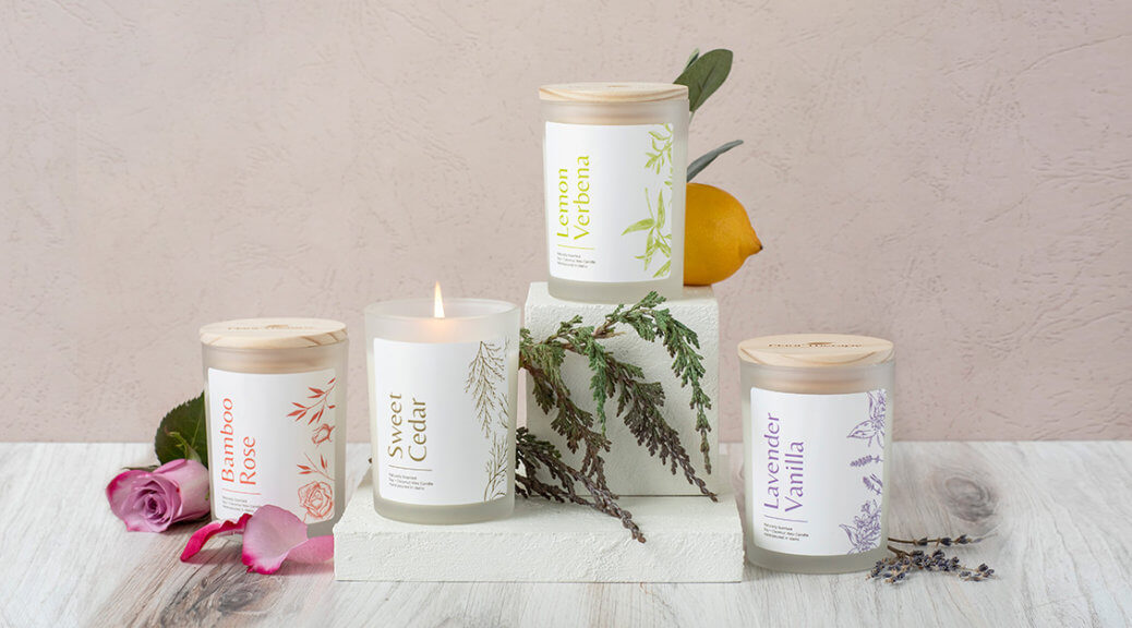New Naturally Scented Candles