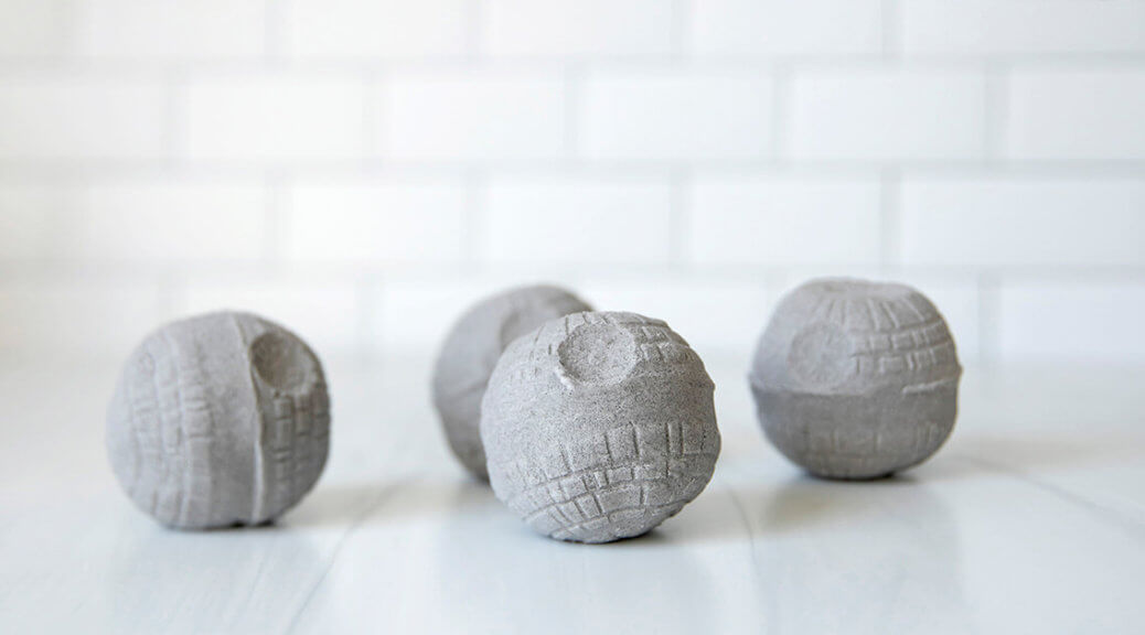 Star Wars Day: DIY Death Star Bath Bombs