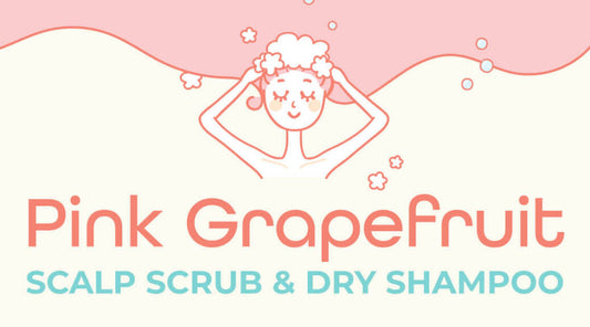 DIY Pink Grapefruit Scalp Scrub & Dry Shampoo