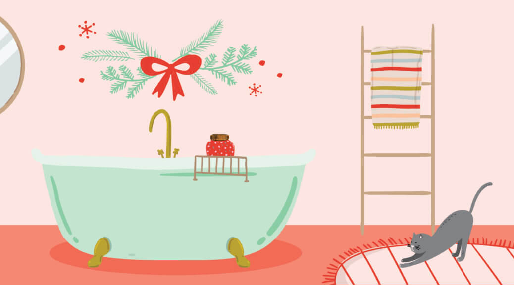 Winter Wreath Epsom Salt Soak DIY
