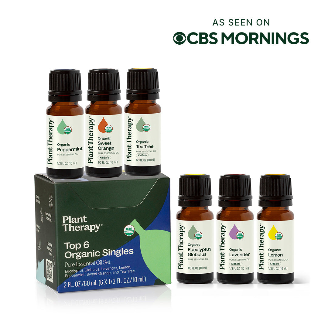 Top 6 Organic Singles Essential Oil Set