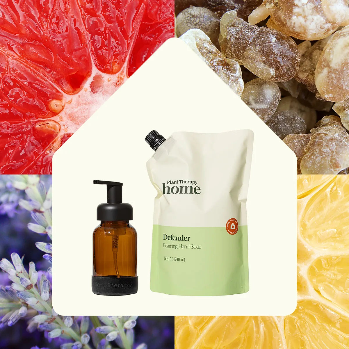 Foaming Hand Soap Duo: Defender + Foaming Bottle