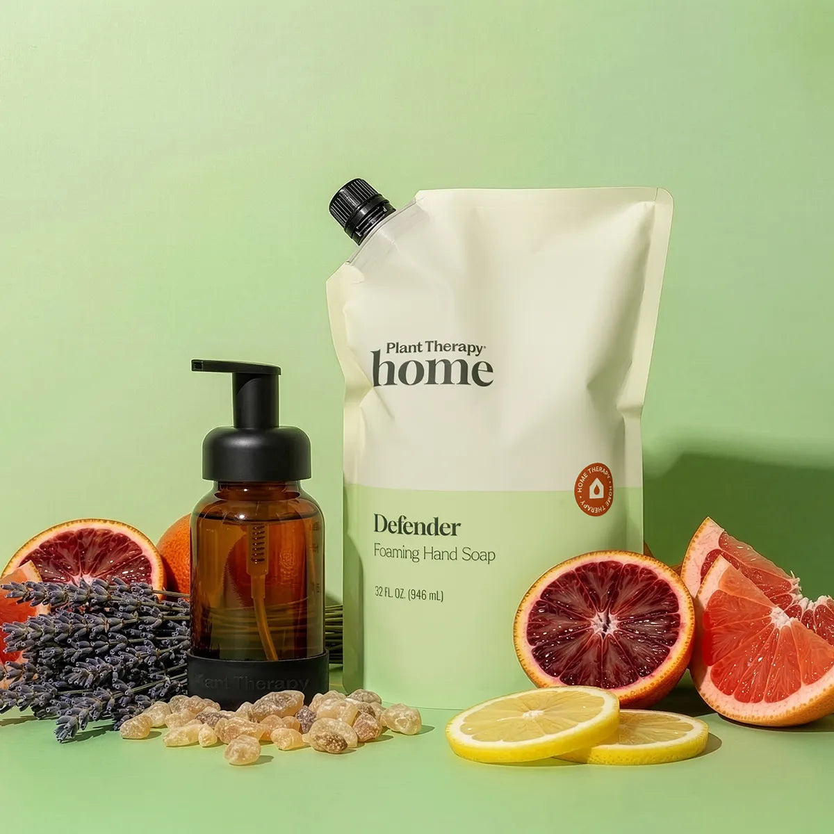 Foaming Hand Soap Duo: Defender + Foaming Bottle