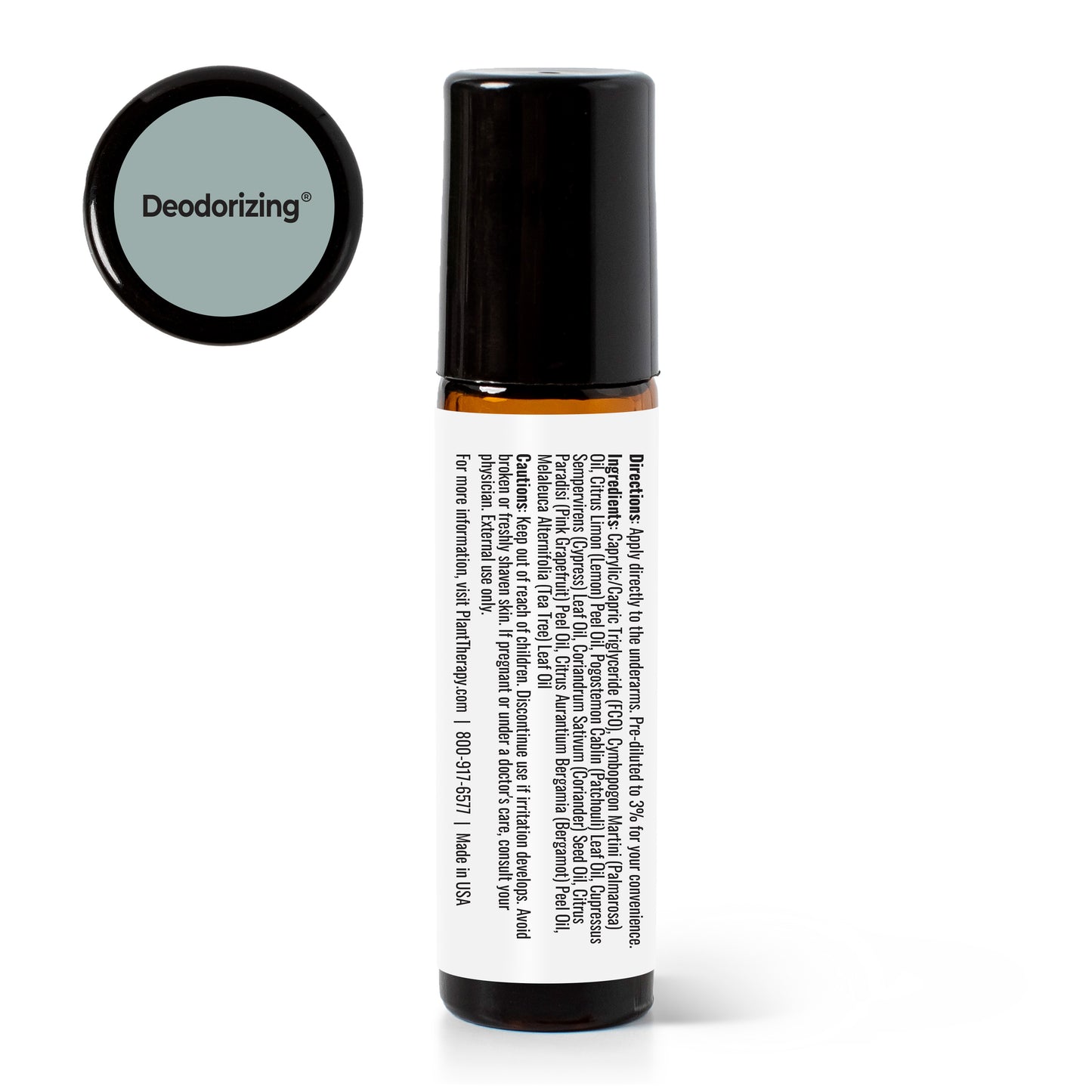 Deodorizing Essential Oil Blend Pre-Diluted Roll-On
