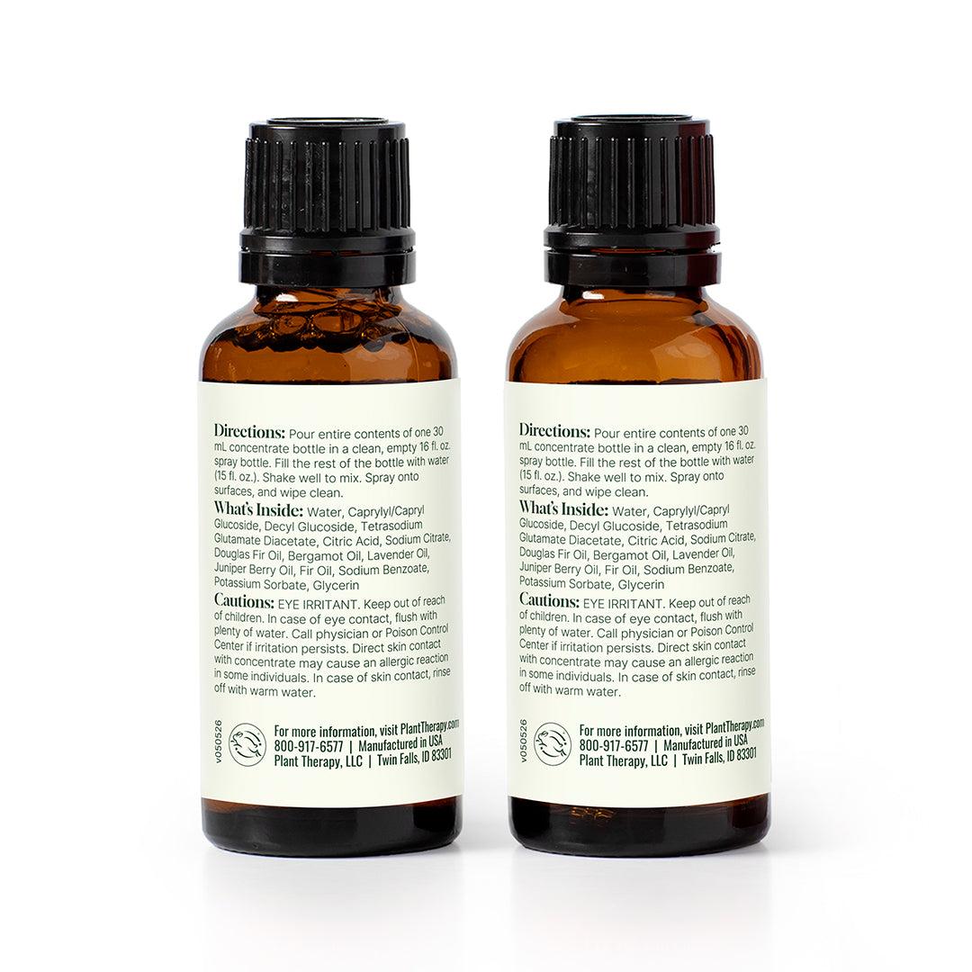 Cleaning Duo: Fir & Lavender Multi Surface Cleaner + Spray Bottle