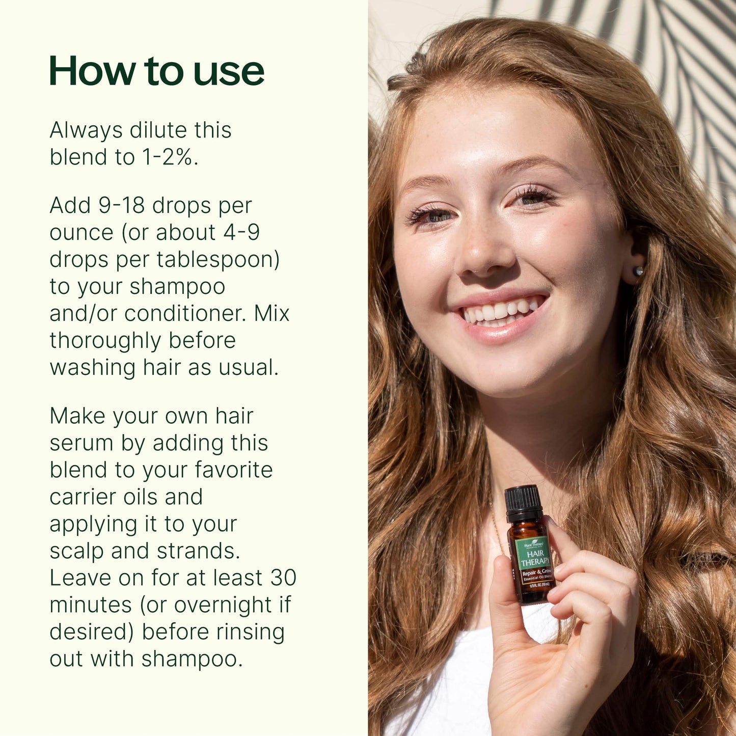how to use Hair Therapy Essential Oil Blend