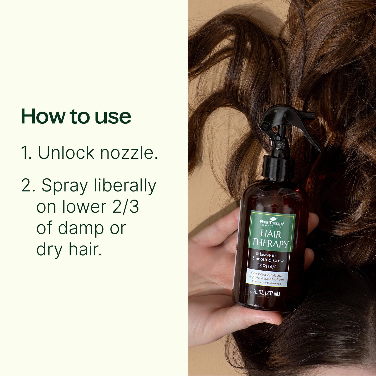 how to use Hair Therapy Leave In Smooth & Grow Spray
