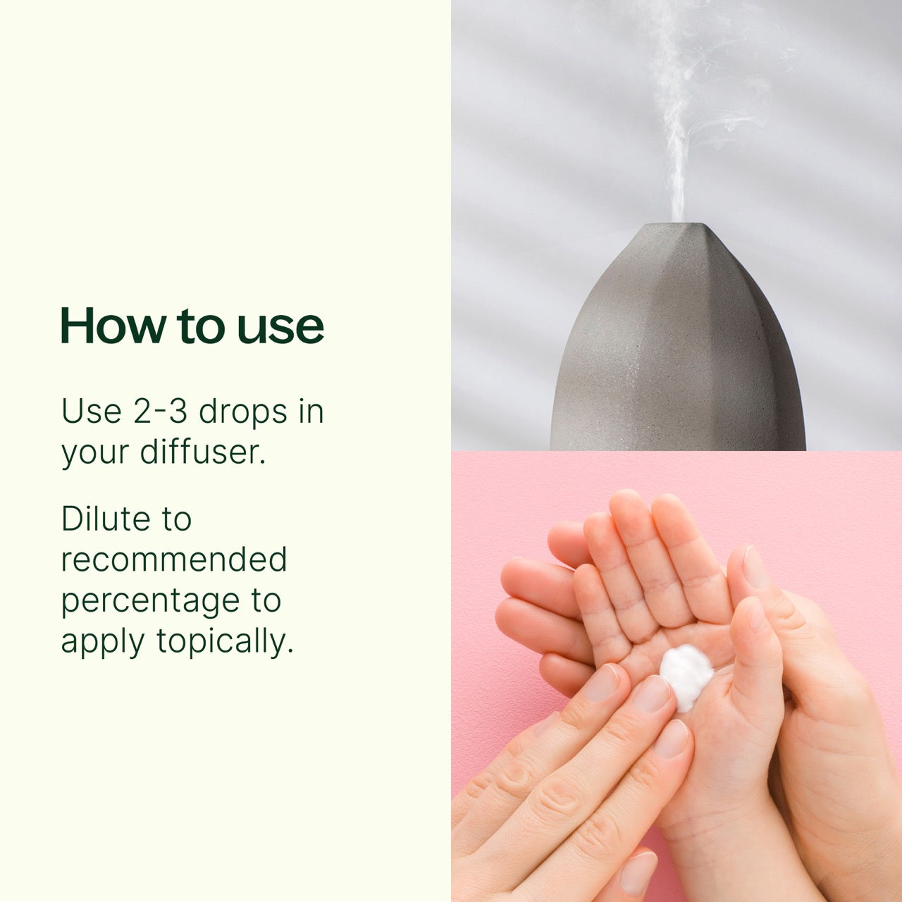 How to Use KidSafe Starter Pack 10 mL: use 2-3 drops in your diffuser OR dilute to recommended percentage to apply topically