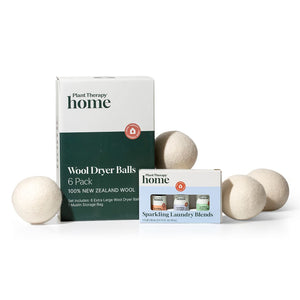 Wool Dryer Balls 6 Pack and Sparkling Laundry Blend 3 Pack