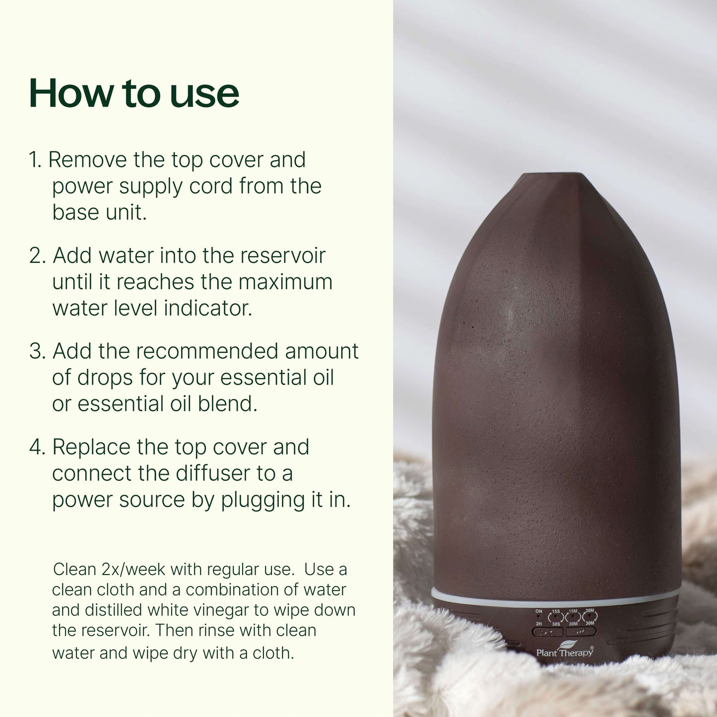 how to use Metro Stone Diffuser- Brown