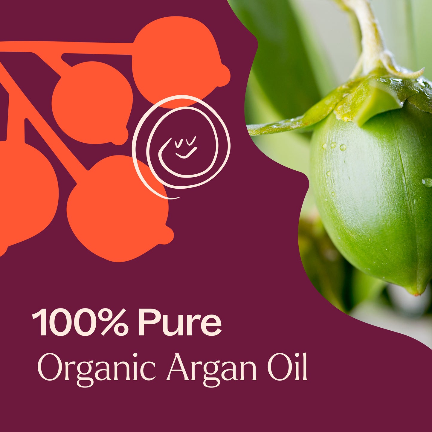 100% pure Organic Argan Carrier Oil