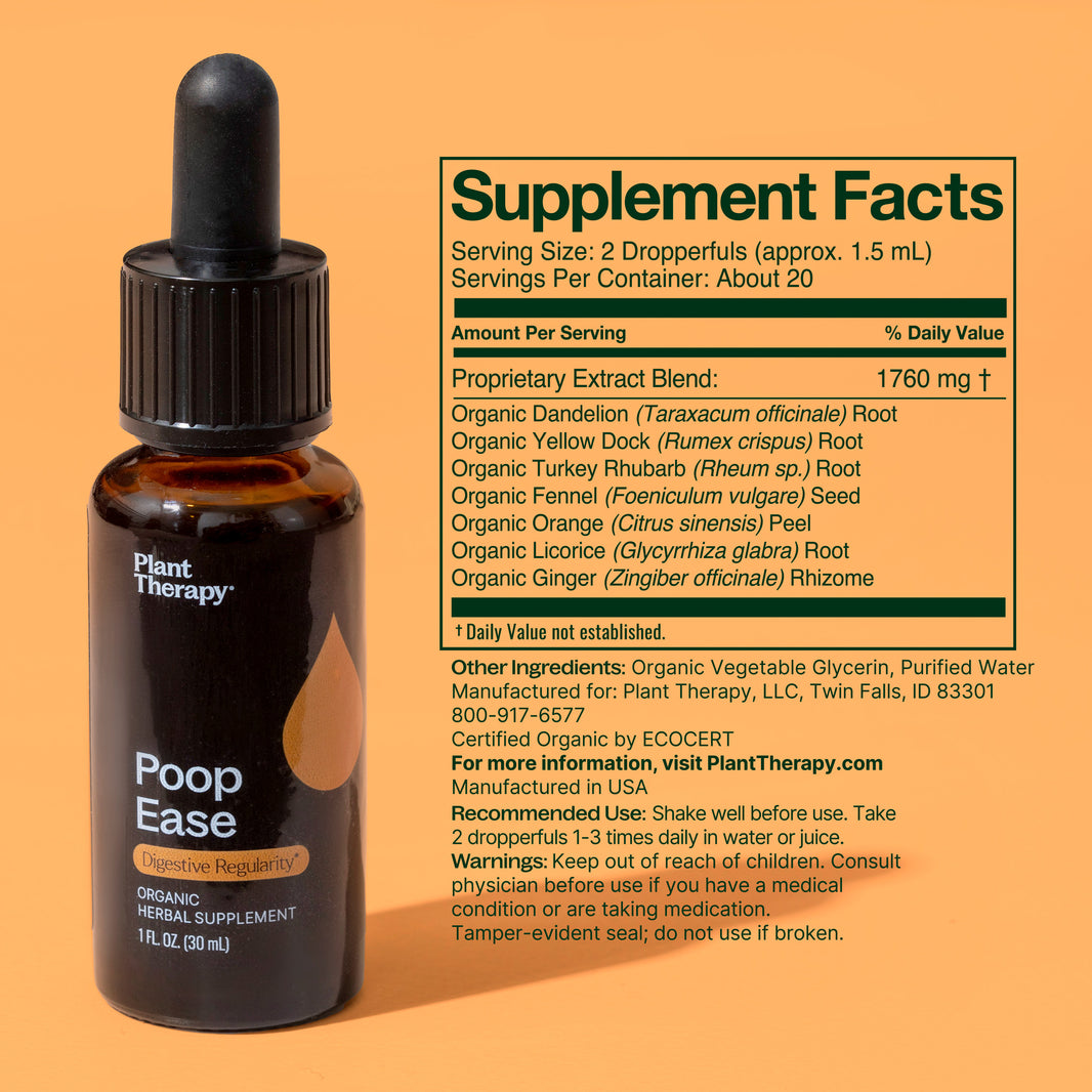 PoopEase Organic Herbal Supplement – Plant Therapy