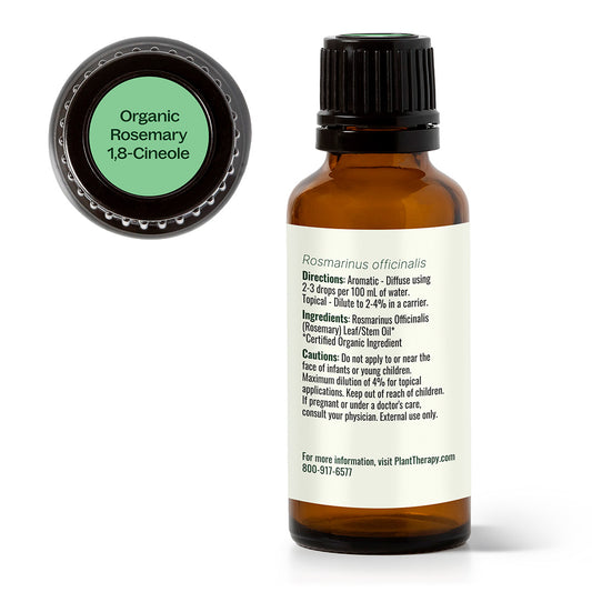 Organic Rosemary 1,8-Cineole Essential Oil