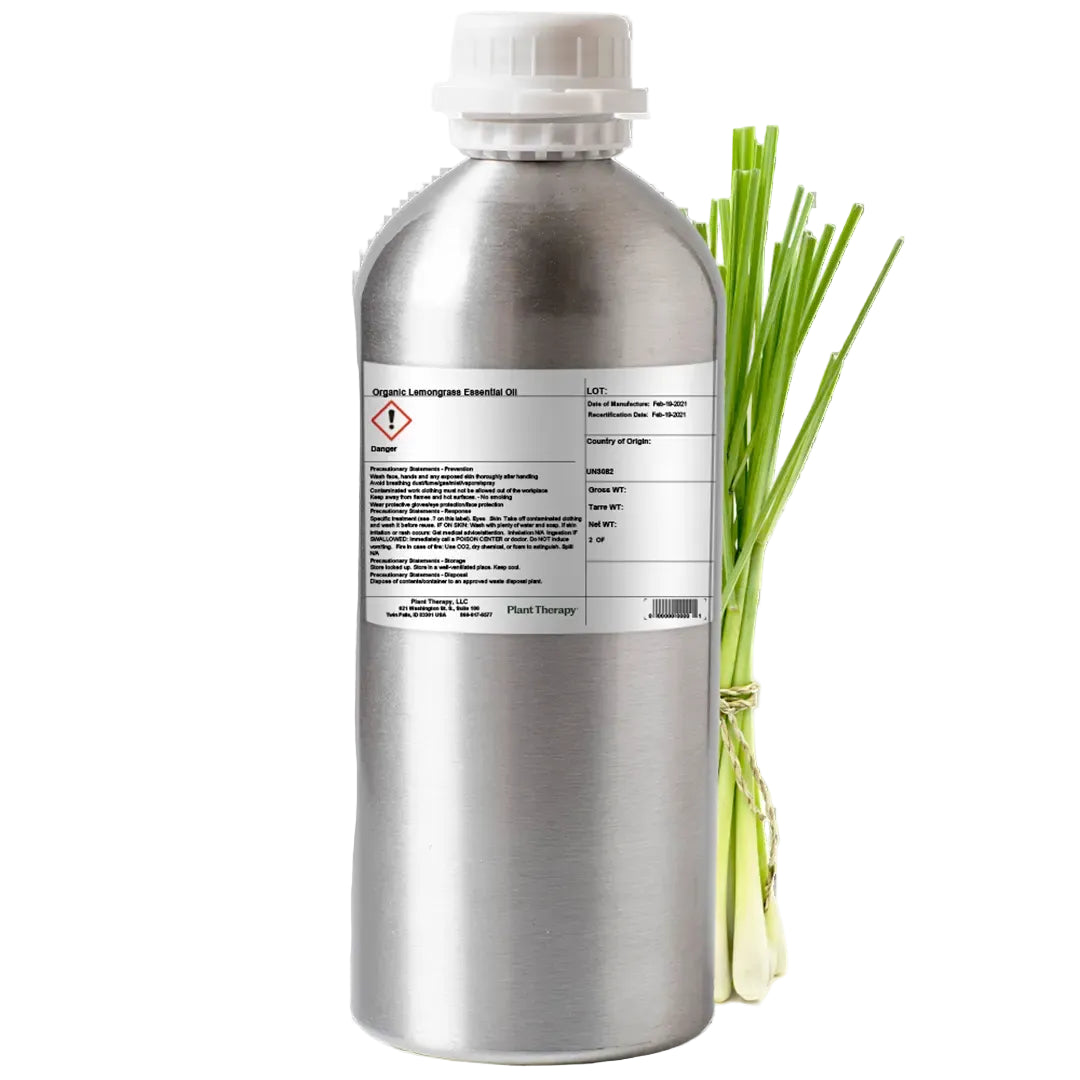 Organic Lemongrass Essential Oil Bulk 1 kg