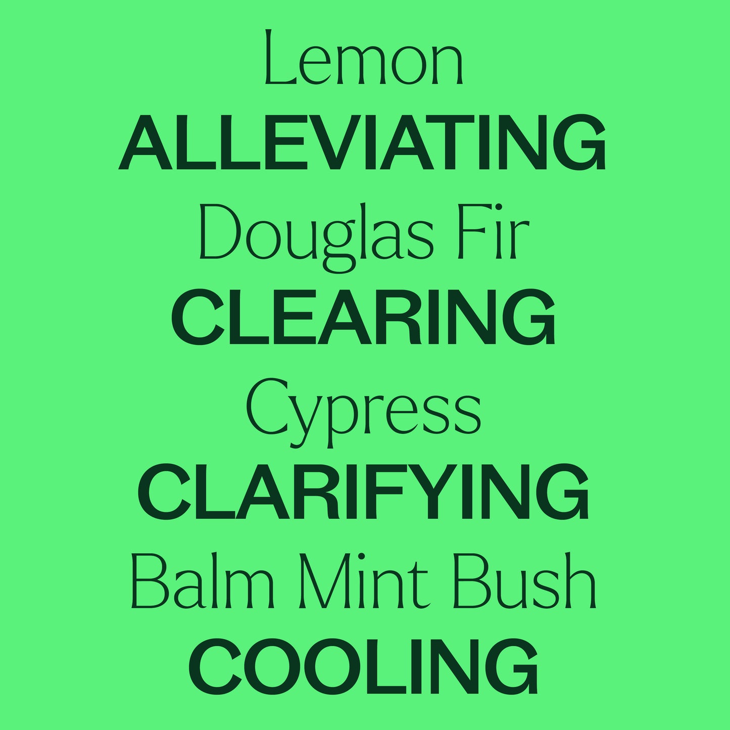 Quiet Cough™ KidSafe Essential Oil Blend main features. Lemon, alleviating, douglas fir, clearing, cypress, clarifying, balm mint bush, cooling