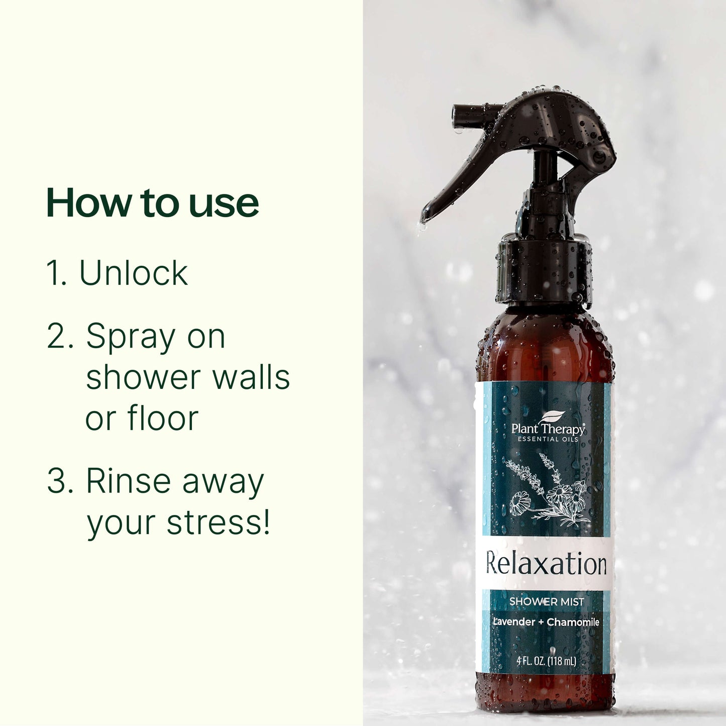 how to use Relaxation Shower Mist