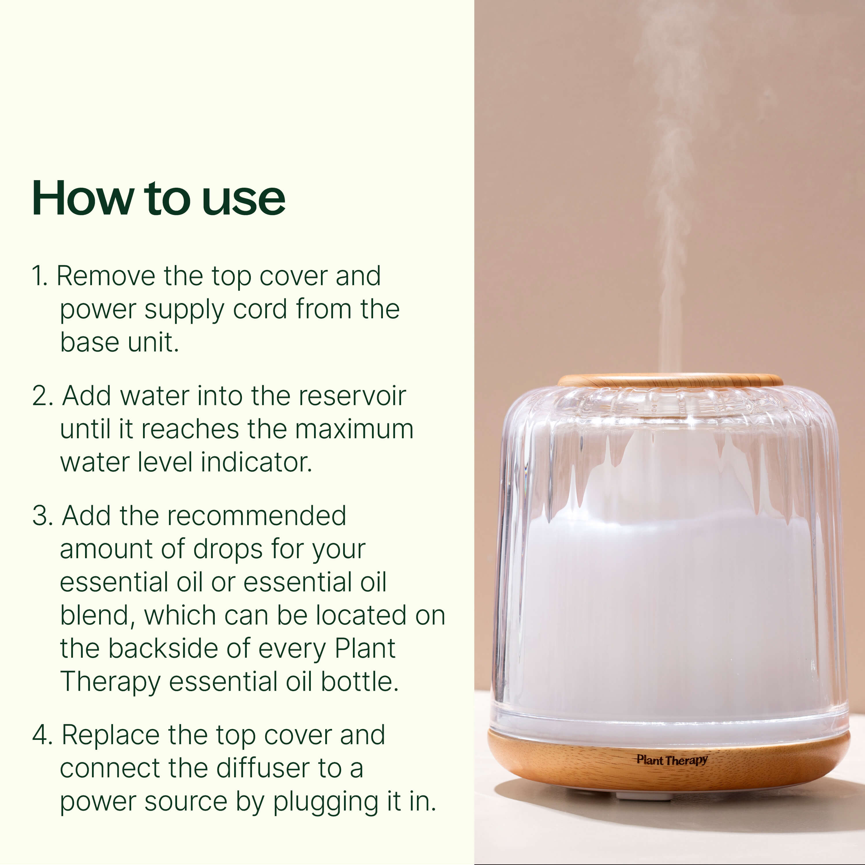Serenity Glass Diffuser – Plant Therapy