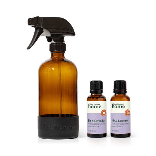 Cleaning Duo: Fir & Lavender Multi Surface Cleaner + Spray Bottle
