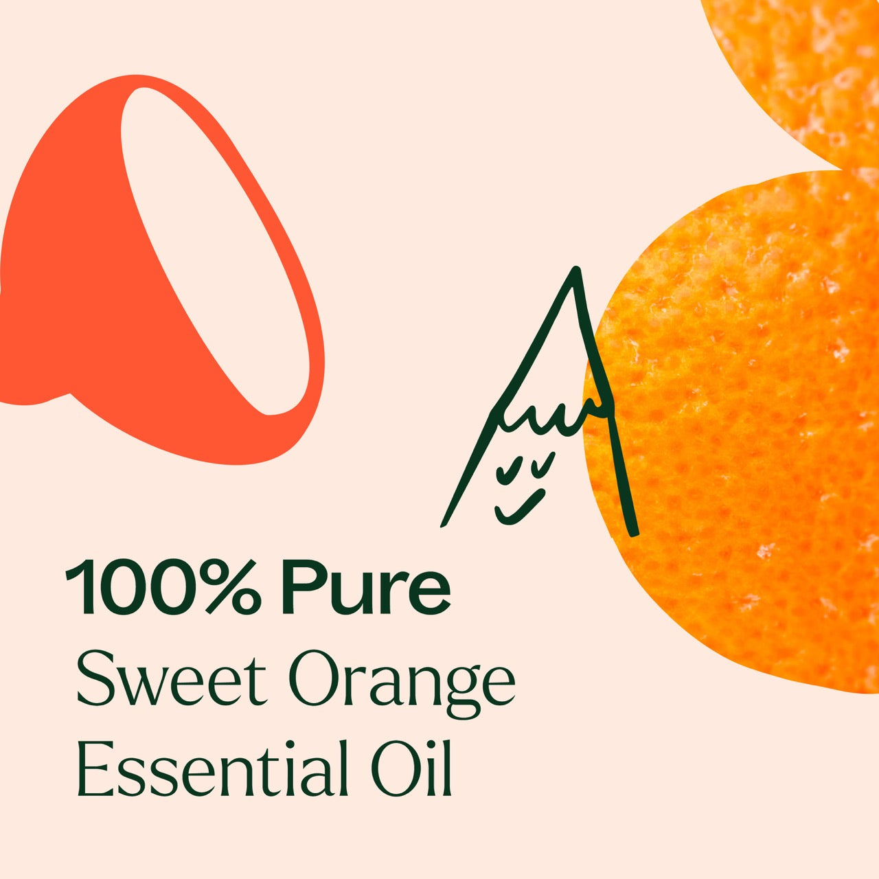 100% pure Sweet Orange Essential Oil