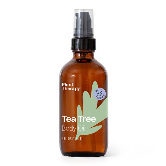 Tea Tree Body Oil front label
