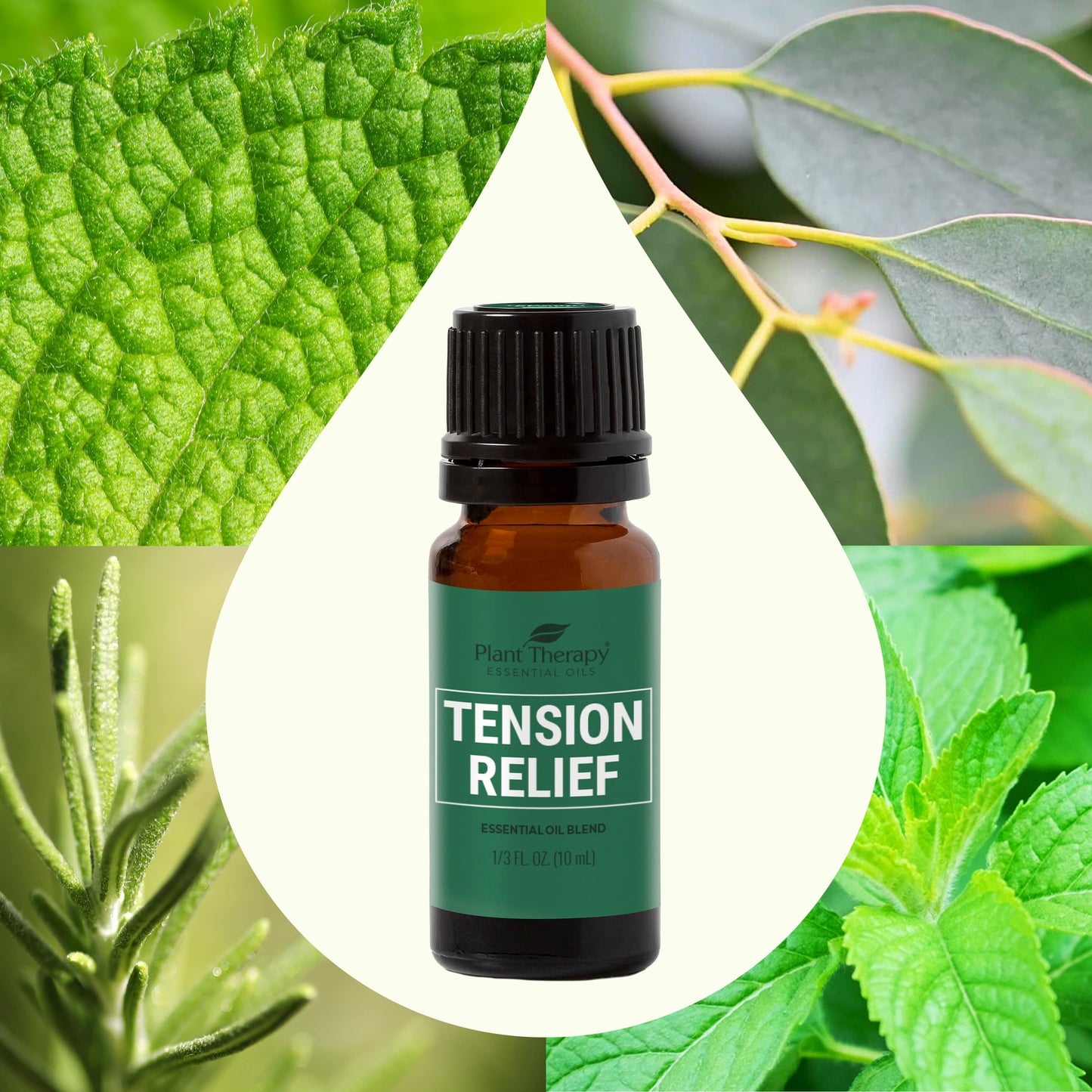 Tension Relief Essential Oil Blend front label