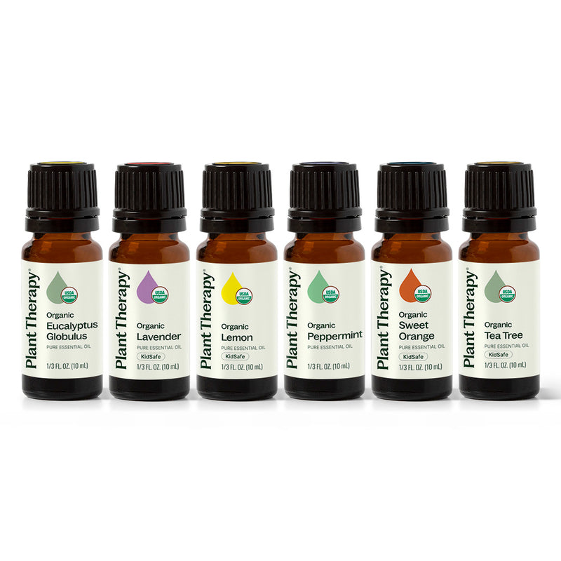 Top 6 Organic Singles Essential Oil Set