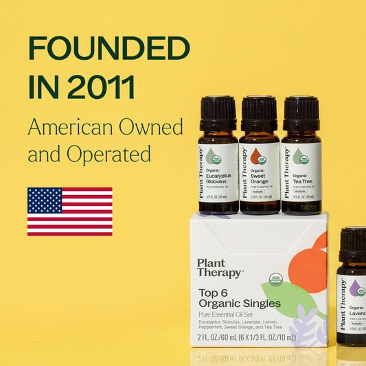 Top 6 Organic Singles Essential Oil Set