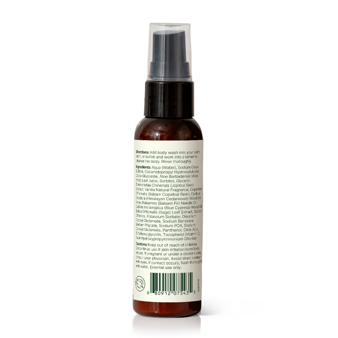 Vanilla Woods Body Wash 2oz