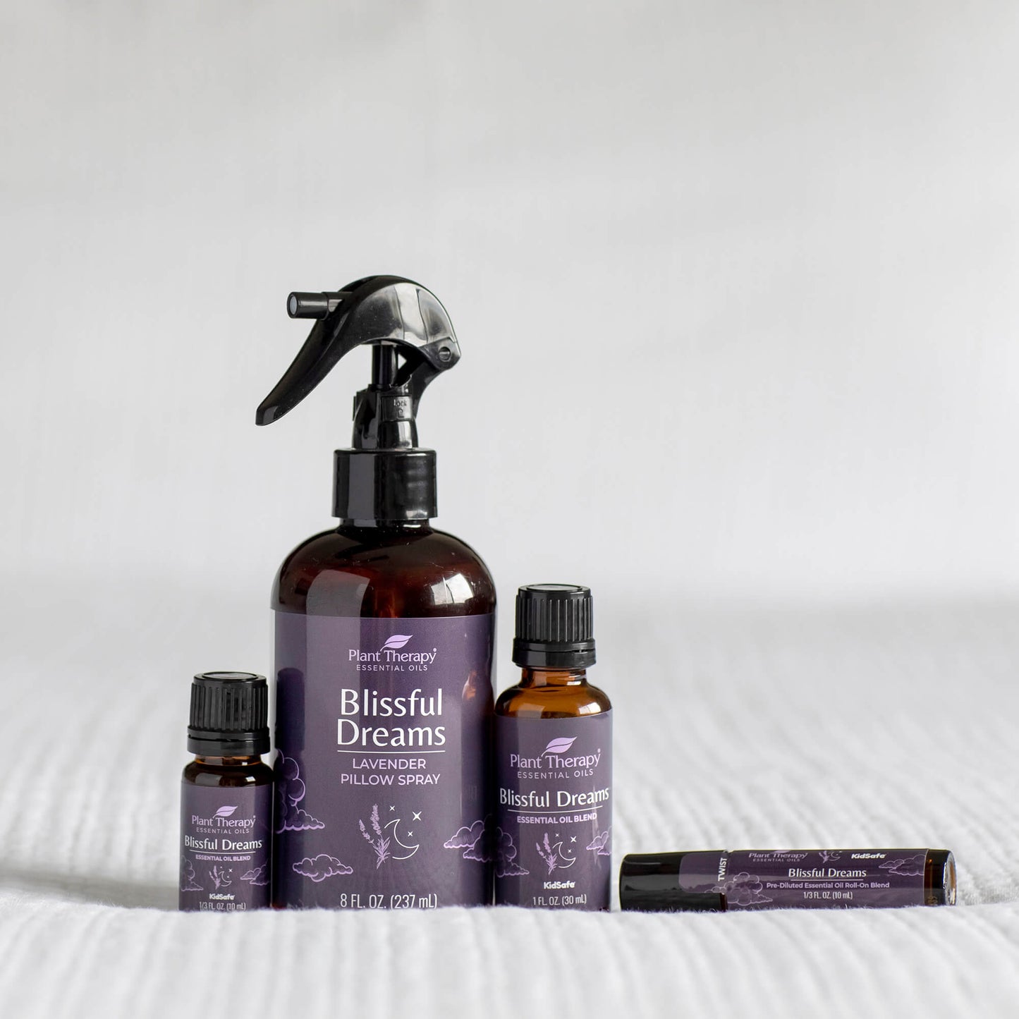 Blissful Dreams Lavender Pillow Spray all sizes shown
