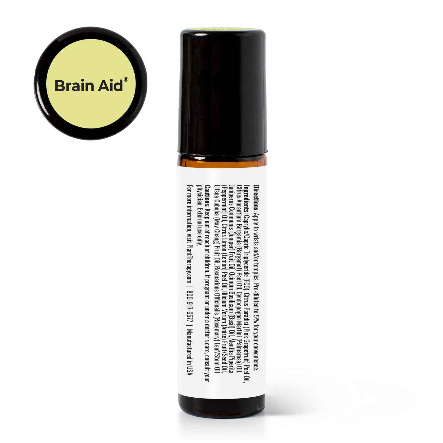 Brain Aid Essential Oil Blend Pre-Diluted Roll-On