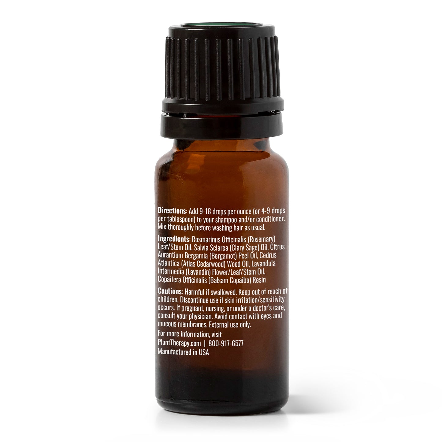 Hair Therapy Essential Oil Blend back label