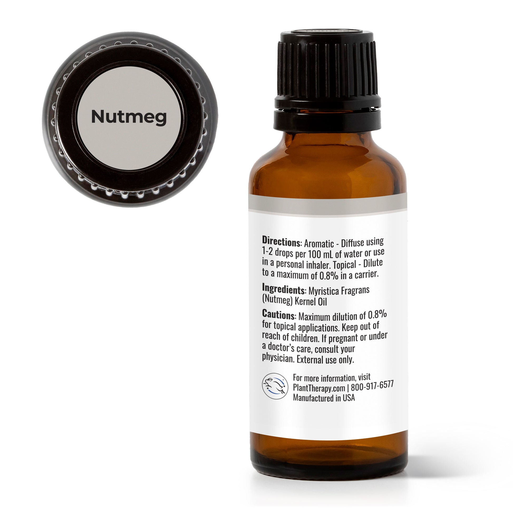 Plant Therapy Nutmeg Essential Oil 10 ml (1/3 oz) 100% Pure, Undiluted, Therapeutic Grade