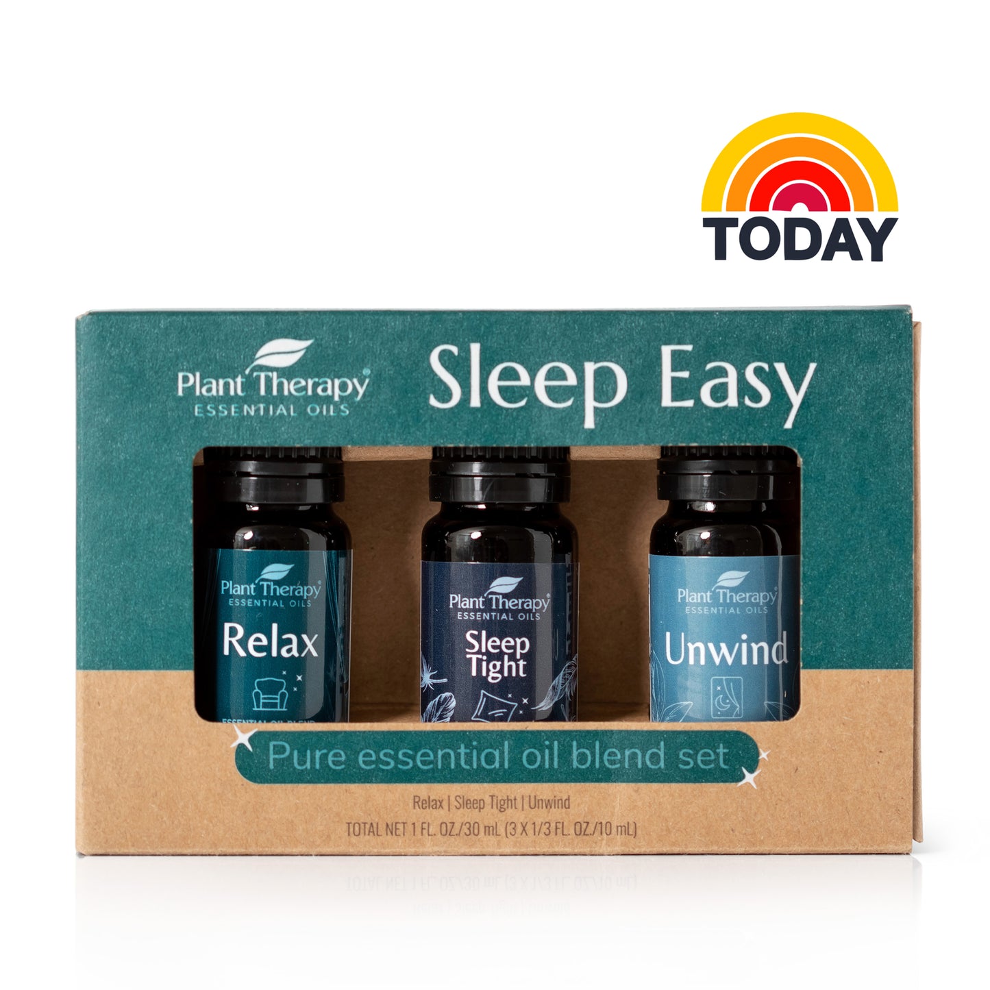 Plant Therapy Sleep Easy Essential Oil Blend Set 10 ml (1/3 oz) Each of Relax, Sleep Tight & Unwind, Pure, Undiluted, Essential Oil Blends